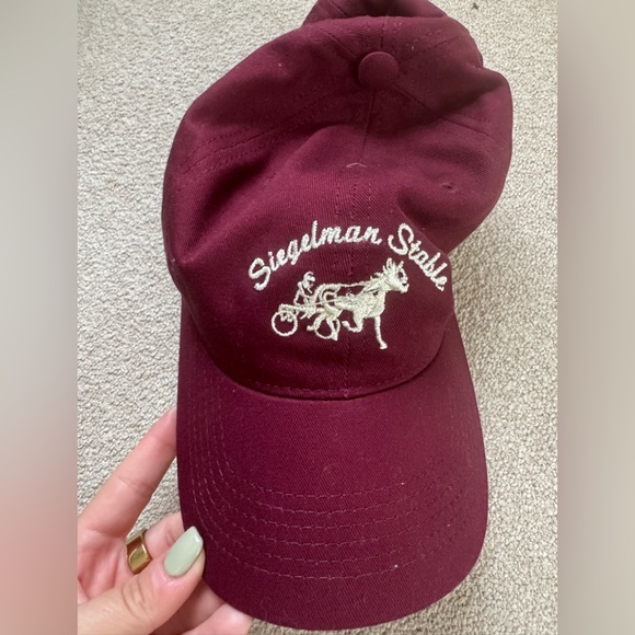 Siegelman Stable Dad Hat Maroon - Picture 1 of 3